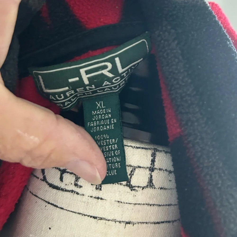 Ralph Lauren Red and Black Checkered Jacket
